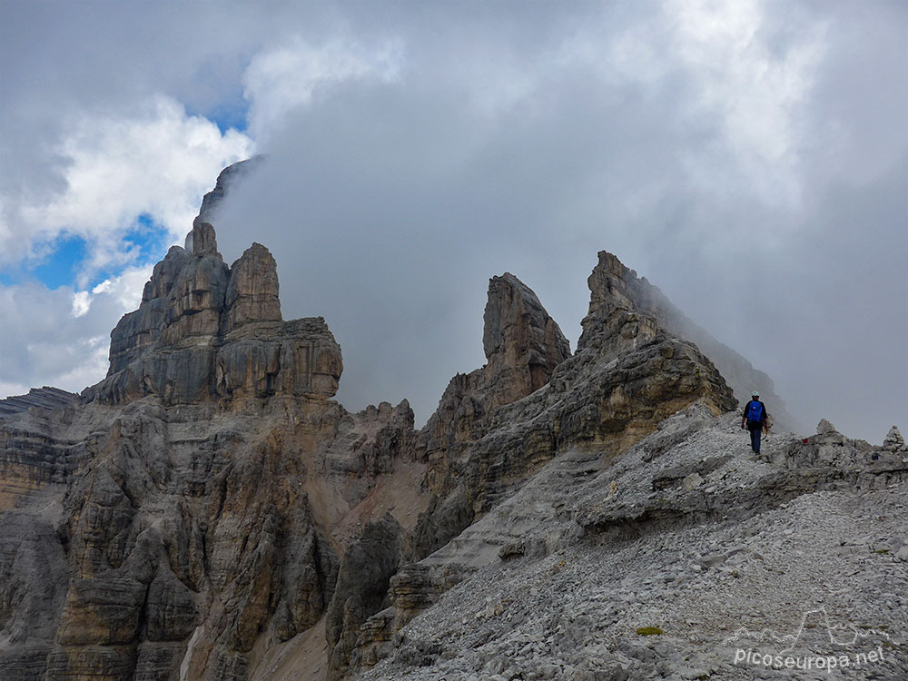 Ferrata Gianni Aglio en la Tofana di Mezo 